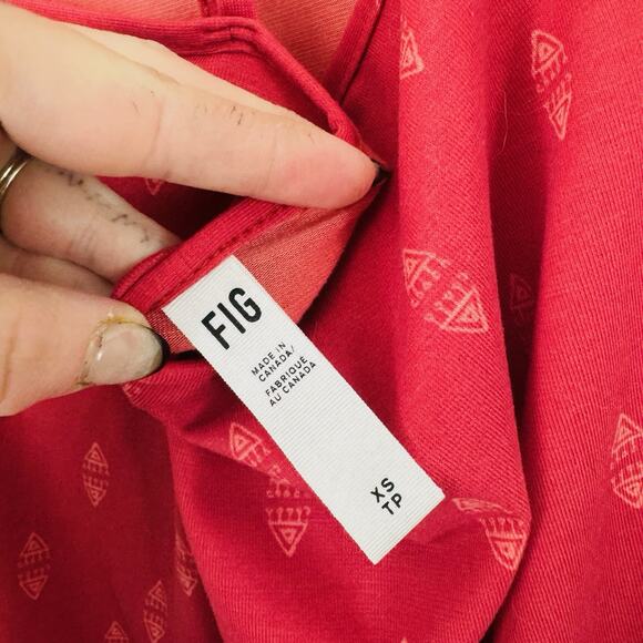 Fig Red Asymmetrical Tank Dress Women’s Size S - Picture 5 of 6